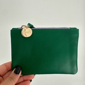 Clare V. Coin Purse Emerald